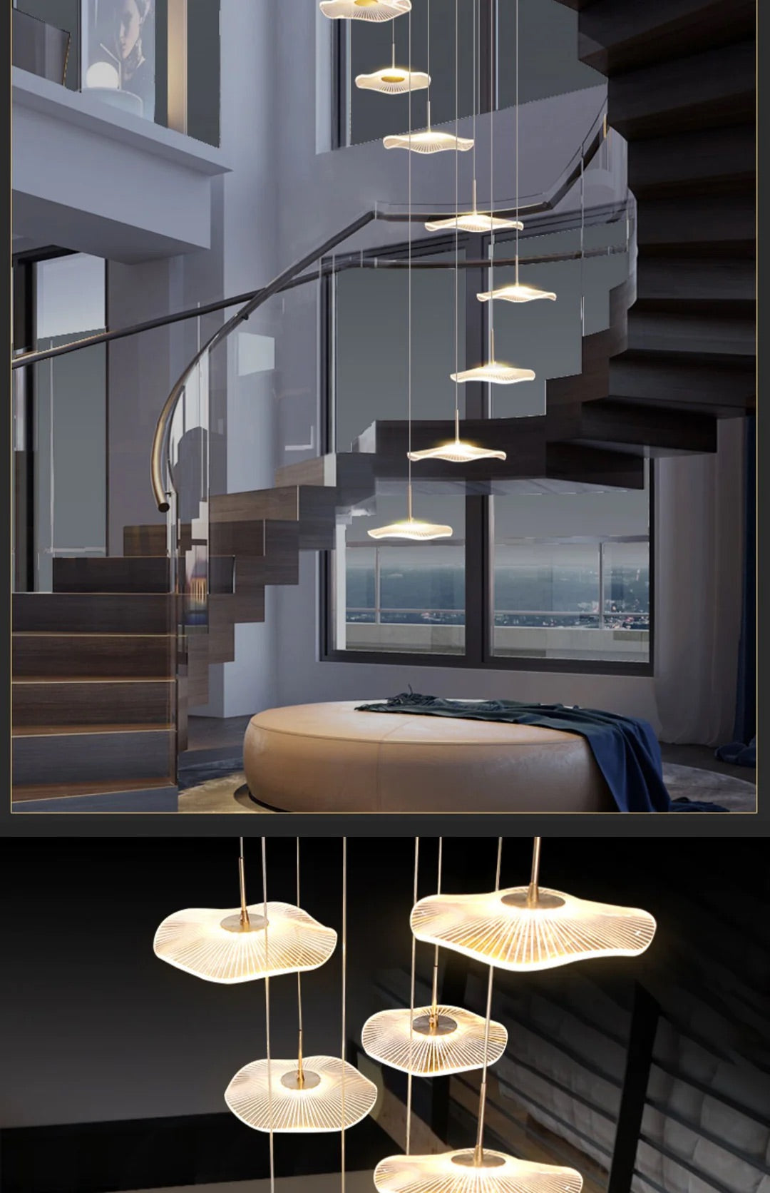 Dazzling Descent: Inspiring Staircase Chandelier Designs